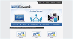 Desktop Screenshot of instantrewards.net